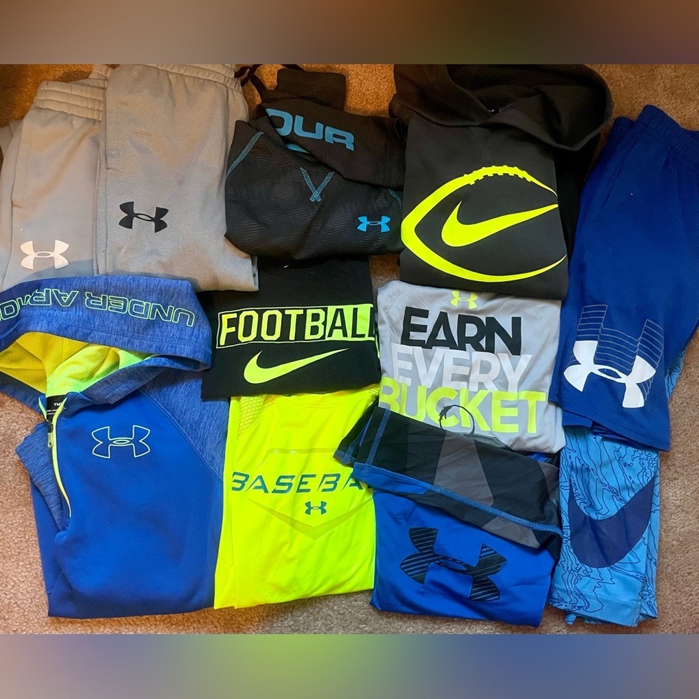 Boys Nike Under Armour Sports Lot